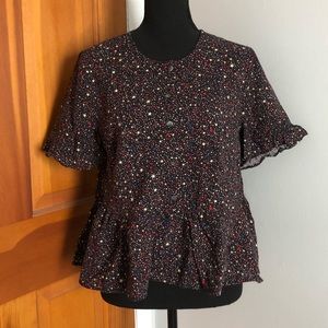Madewell Star Print Blouse